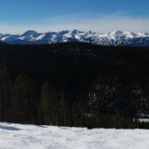 The view of Breck and the 10 Mile Range from Keystone