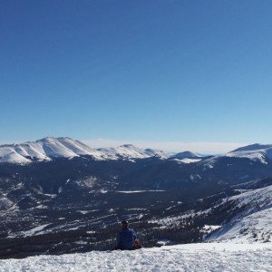 Birthday Ski Day - Nice views from the summit of 6