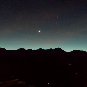 Breck with crescent moon