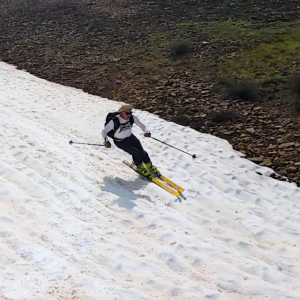 Doug On Straight Skis
